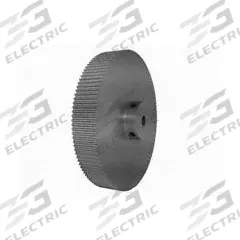 DAYTON Timing Pulley: Modified Curvilinear, Fixed, For GT Timing Belt Section, For 15 mm Belt Wd (MPN 120-3P15-6A4). Key specifications — Brand: DAYTON; Finish: Clear Anodized; For Belt Series: Powerhouse®.