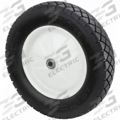 APPROVED VENDOR Flat-Free Wheel: 15 1/2 in Wheel Dia., 4 in Wheel Wd, Polyurethane, 3 in Hub Lg, Std (MPN 53CM71). Key specifications — Brand: APPROVED VENDOR; Tire Sidewall Number: 4.80/4.00-8.