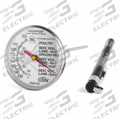 CDN Ovenproof Meat Thermometer: Food Safety/Meat and Poultry/Roasts, Analog - Grill & Oven Thermometers