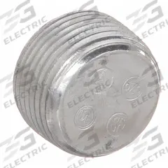 Blank Plugs - Haz Loc: Aluminum, Plain, 1 in Trade Size, NPT, Male to Male (MPN PLG-100RA). Key specifications — Brand: APPLETON ELECTRIC.