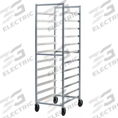 NEW AGE INDUSTRIAL Bun Pan Rack: 12 Slots, 5 in Betw Shelves, 500 lb Capac, 20 3/8 in Wd - Light-Duty End-Loading Sheet Pan Racks