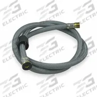 AMERICAN STANDARD Supply Hose: Metal/Rubber, Chrome, 46 in Overall Lg, 1/2" Sprayer Connection Size (MPN M962368-0070A). Key specifications — Sprayer Connection Size: 1/2"; Brand: AMERICAN STANDARD; Color/Finish: Chrome; Includes: Rubber Seal; Material: Metal; Product Type: Supply Hose.
