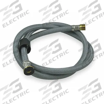 AMERICAN STANDARD Supply Hose: Metal/Rubber, Chrome, 46 in Overall Lg - Faucet Sprayer Hoses