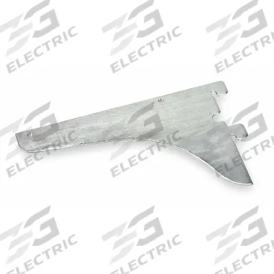 APPROVED VENDOR Shelving Bracket: Single, 1/8 in x 12 in x 3 1/2 in, Zinc-Plated - Brackets for Slotted-Standard Shelving