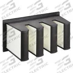 GRAINGER V-Bank Air Filter: 12 in x 24 in x 12 in, Synthetic, Single Header, 4 Vs, MERV 15 (MPN 2GHL2). Key specifications — attr1286015: GRAINGER; attr1286018: Plastic; attr1286019: Synthetic; attr1286016: Face Powder.
