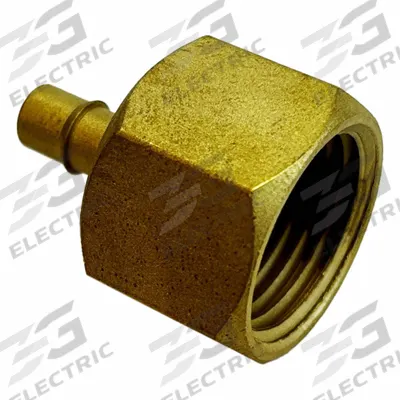 MEM-CO Mini Barbed Fitting Adapter: 3/4 in ID x 3/4 in Pipe x 11/64 in ID Size, FNPT x Tube - Standard Brass Barbed Tube Fittings