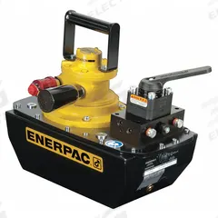 ENERPAC Air Hydraulic Pump: 10,000 psi Max. Op Pressure, 2,310 cu in Reservoir Capacity, Pendant (MPN ZA4440MX). Key specifications — attr944931: Advance; attr944932: 3-Position; attr995446: Pendant.