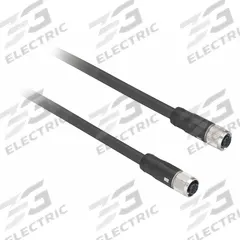Cordset: M12 Female Straight X Bare Wire, 4 Pins, Gray, PVC, 2 m Cable Lg, 3 A Max Current (A) (MPN XZCPV1141L2). Key specifications — Cable Jacket Color: Gray; End 1 Gender: Female; End 1 Mounting Orientation: Straight; End 2 Connection Type: Bare Wire; IP Rating: IP65; Brand: TELEMECANIQUE SENSORS; Wire Size: 18 AWG; Cable Jacket Material: PVC.