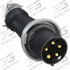 HUBBELL Pin and Sleeve Plug: Black, 347/600V AC, Three Phase, 100 A, 4 Pole, 5 Wire, IEC Grounding (MPN HBL5100P5W). Key specifications — Brand: HUBBELL.