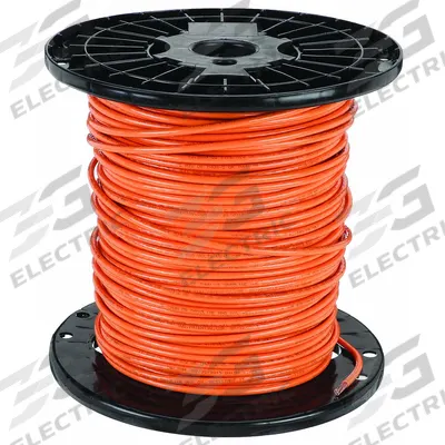 SOUTHWIRE Building Wire: Copper, 6 AWG, 1 Conductors, Stranded, Orange, 500 ft Lg - Copper THHN/THWN Building Wires