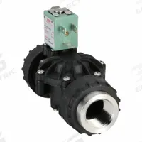 ASCO Solenoid Valve: 2-Way, Normally Closed, 3/4 in Pipe Size, 110V AC/120V AC, Plastic Body, Indoor (MPN 8212A037S0100F0). Key specifications — Pipe Size: 3/4 in; Voltage: 110V AC; Brand: ASCO; Coil Enclosure: Open Frame.