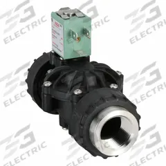 ASCO Solenoid Valve: 2-Way, Normally Closed, 3/4 in Pipe Size, 110V AC/120V AC, Plastic Body, Indoor (MPN 8212A037S0100F0). Key specifications — Pipe Size: 3/4 in; Voltage: 110V AC; Brand: ASCO; Coil Enclosure: Open Frame.