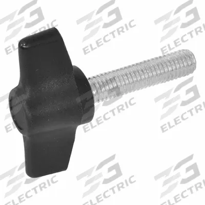 JW WINCO Wing Screws; Wing Knobs: Wing, Plastic w/ Steel Thread, M6 Thread - Wing Knobs with Threaded Stud