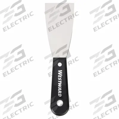 WESTWARD Putty Knife: Bld. Mat. Stainless Steel, Hdl. Mat. Polypropylene - Corrosion-Resistant Spreading Tools
