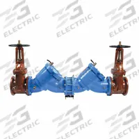 WATTS Reduced Pressure Zone Assembly: LF909 Large, with Flood Detection Sensor, Cast Iron, Flange (MPN LF909M1-DOSY-FS). Key specifications — Shut-Off Valve Type: OSY Gate Valve; Connection Type: Flange.