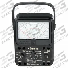 SIMPSON ELECTRIC Analog Multimeter: 1,000 V Max AC Volt Measurement, 1,000 V Max DC Volt Measurement (MPN 260-8P). Key specifications — Brand: SIMPSON ELECTRIC.