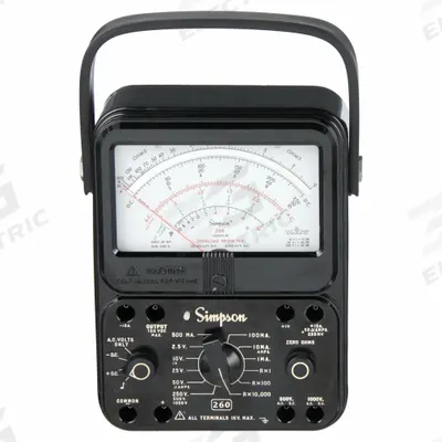 SIMPSON ELECTRIC Analog Multimeter: 1,000 V Max AC Volt Measurement - Analog Multimeters
