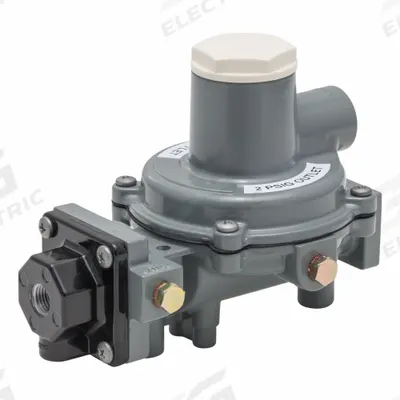 FISHER LPG Pressure Regulator: Lever-Acting Gas, 500,000 BtuH Gas Capacity, Aluminum - Lever-Acting Gas Pressure Regulators