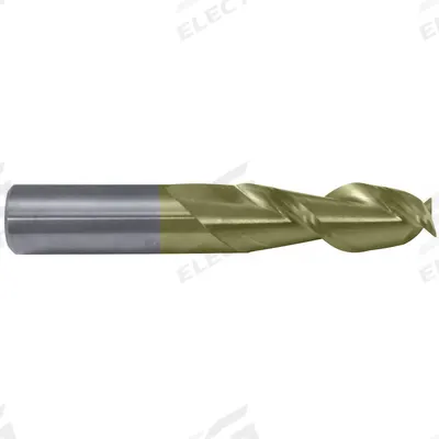 CLEVELAND Square End Mill: Carbide, ZrN Coated, 2 Flute, 7/16" Mill Dia, 1" LOC - Carbide Square End Mills for Aluminum