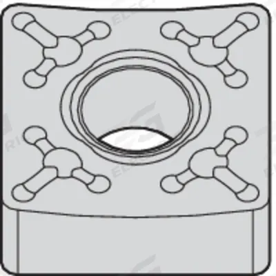 WIDIA Square Turning Insert: SNMM43265 - Square (S) Indexable Turning Inserts