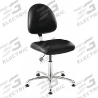 BEVCO Office Chair: 9000, Black, Vinyl Material, 16 in Back Ht, 20 in Seat Wd, 18 in Seat Dp (MPN 9050M-S-BKV). Key specifications — attr995518: 9000; attr982877: Silver; attr982913: No; attr982865: Black; attr982870: BEVCO; attr982901: Black.