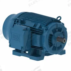 WEG General Purpose Motor: Rigid Base Mount, Totally Enclosed Fan Cooled, 40 hp, 230/460V AC/380V AC (MPN 04012ET3E364T-W22G). Key specifications — Brand: WEG; Nameplate Voltage @ 60 Hz: 230/460V AC; Full Load Current @ 60 Hz: 46.5 A; Nameplate RPM @ 60 Hz: 1,760 RPM; Motor Enclosure: TEFC.