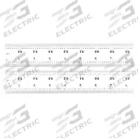 STARRETT Ruler: C416R-96, 8 ft, 0.1 in Thick, 1/100 in/1/64 in, Chrome, Black, Rigid, Satin, SAE. Key specifications — attr939978: 1/64 in; attr934745: STARRETT; attr944509: Chrome; attr939993: Decimal; attr986193: Etched.