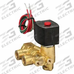 REDHAT Solenoid Valve: 3-Way, Normally Closed, 1/4 in Pipe Size, 110V AC/120V AC, Quick Exhaust (MPN EF8321G001120/60,110/50DA). Key specifications — Pipe Size: 1/4 in; Voltage: 110V AC; Brand: REDHAT; Coil Enclosure: Explosion Proof.