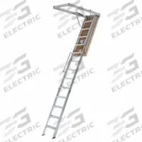 LOUISVILLE LADDER Attic Ladder: Aluminum, Gas Piston, 12 ft Compatible Ceiling Ht - Max, Insulated (MPN AL2540LG-R5). Key specifications — Material: Aluminum; Attic Ladder Closure: Gas Piston; Insulated: Insulated; Brand: LOUISVILLE LADDER.