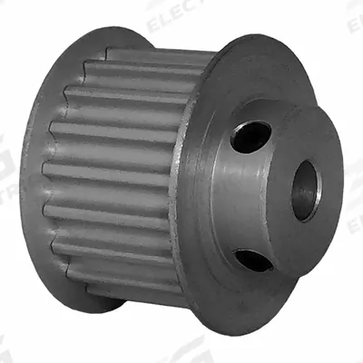 Dayton Timing Pulley: Modified Curvilinear, Fixed, For GT Timing Belt Section - GT Section Fixed-Bore Timing Pulleys with Hub