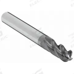 APPROVED VENDOR Ball End Mill: Carbide, AlTiN Coated, 4 Flute, 5/32" Mill Dia, 9/16" LOC, 2" OAL (MPN 223-001032)