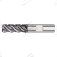 WIDIA HANITA Roughing End Mill: Carbide, AlTiN Coated, 4 Flute, 3/8" Mill Dia, 1/2" LOC, 0.03" Rad (MPN 4M4R10004BT)