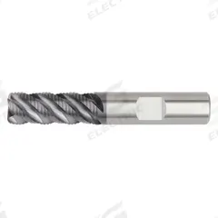 WIDIA HANITA Roughing End Mill: Carbide, AlTiN Coated, 4 Flute, 3/8" Mill Dia, 1/2" LOC, 0.03" Rad (MPN 4M4R10004BT)