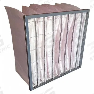 GRAINGER Pocket Air Filter: 24 in x 24 in x 29 in, MERV 13, Pink, Synthetic - MERV 13 Pocket Air Filters