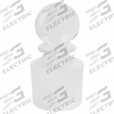 UNITED SCIENTIFIC SUPPLIES Stopper: Borosilicate Glass, 27 Stopper Size, 25 mm Bottom Dia, 27 mm Top Dia - Glass Stoppers