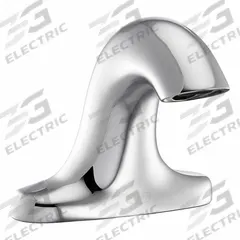 ZURN Sensor Faucet: Serio Series®, Brass, Polished Chrome Finish, Centerset, Battery/Hydropower (MPN ZG6955-N-W2). Key specifications — Brand: ZURN; Includes: Gear-Driven Ceramic Cartridge; Series: Serio Series®.