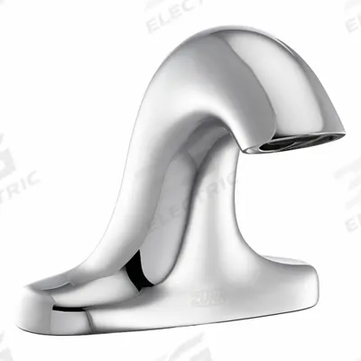 ZURN Sensor Faucet: Serio Series, Brass, Polished Chrome Finish, Centerset - Centerset Sensor Bathroom Faucets