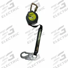 MILLER BY PIP Self-Retracting Lifeline: Steel Swivel Snap Hook Anchor, 8 ft Line, 420 lb Capacity (MPN MTL-OHS1-05/8FT). Key specifications — Brand: MILLER BY PIP; ANSI SRL Class (2021): Class 1; RFID Equipped: Yes; Lifeline Material: Polyester; Series: TurboLite+ Scorpion; Sealed: No; Anchorage End Connection Type: Swivel Snap Hook; Anchoring Location: Overhead Only.
