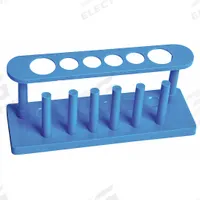 Tube Rack: 2 1/2 in Overall Ht, Polyethylene, White, (6) Tubes, 6 Compartments, Benchtop (MPN TTHP01). Key specifications — Material: Polyethylene; Mounting Location: Benchtop; Color: White; Product Type: Test Tube Rack; Total Holding Capacity: (6) Tubes; Brand: APPROVED VENDOR.