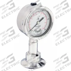 WINTERS Pressure Gauge: 0 psi to 100 psi, 2 1/2 in Dial, 1 1/2 in Tri-Clamp, Bottom, ±1.50% Accuracy (MPN PSQ15804). Key specifications — Brand: WINTERS; Case Material: 304 Stainless Steel; Lens Material: Polycarbonate; Pressure Gauge Type: Sanitary Pressure Gauge; Accuracy: ±1.50%; Includes Calibration Certificate: No; Series: PSQ; Vibration Resistance: Dust Resistant.