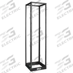 TRIPP LITE Open Frame Rack: 45 Rack Units, Floor Mount, 84 1/4 in x 39 3/8 in x 20 1/4 in, Steel (MPN SR4POST1224). Key specifications — Brand: TRIPP LITE; Includes: Cable Management Hooks; Material: Steel; Features_Broad: 4-Post.