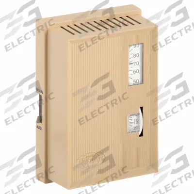 SCHNEIDER Pneumatic Thermostat: 55° to 85°F (Day/Night), 2 Pipes - Dual-Temperature Thermostats