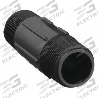 BANJO Pipe Nipple: Polypropylene, 1/2 in Nominal Pipe Size, 3 in Overall Lg - Schedule 80 Partially-Threaded Pipe Nipples