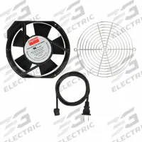 DAYTON Axial Fan: 6 3/4 in Ht, 2 in Dp, IP20, Terminals, 120V AC, Aluminum (MPN 786EW7). Key specifications — attr1381100: Cord Set with NEMA 1-15 Plug; attr1353169: DAYTON.