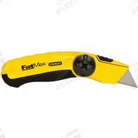 STANLEY Utility Knife: 6 1/2 in Overall Lg, Steel, Metal, 3 Blades Included, Steel Std Tip (MPN 10-780). Key specifications — attr307739: Yellow; attr307734: Metal; attr307733: Steel; attr307737: Steel Standard Tip; attr324889: STANLEY.