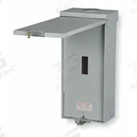 GE Circuit Breaker Enclosure: 3 Spaces, 100 A Amps, Surface Mounting, Outdoor, 18.1 in Exterior Ht (MPN TE100R). Key specifications — attr196321: Surface; attr196322: Outdoor.