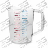 RUBBERMAID COMMERCIAL PRODUCTS Measuring Cup: Dry/Liquid, 2 qt Capacity, Polycarbonate, Clear (MPN FG321700CLR). Key specifications — Dry/Liquid: Liquid; Material: Polycarbonate; Color: Clear; Brand: RUBBERMAID COMMERCIAL PRODUCTS; NSF Certified: Yes; Graduation Subdivisions: 2 qt.