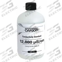 OAKTON Conductivity Calibration Solution: ACS, 500 mL Volume, Liquid, 12,880 microsiemens, Glass, 1 (MPN WD-00606-10). Key specifications — Brand: OAKTON; CAS Number: 71-23-8; Chemical Family Type: Solution; Chemical Grade: ACS; Concentration: 12,880 microsiemens; Container Material: Glass; Container Type: Bottle; Form: Liquid.