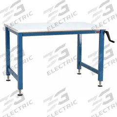 BENCHPRO Workbench: Adj Ht, Laminate, 96 in x 36 in, 1,000 lb Overall Load Capacity, Blue (MPN AMD3696). Key specifications — Brand: BENCHPRO.