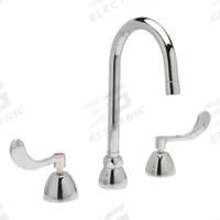 ZURN Gooseneck Kitchen/Bathroom Faucet: AquaSpec®, Brass, Widespread, Deck, 3 Mounting Holes, Chrome (MPN Z831B4-XL). Key specifications — Series: AquaSpec®; Brand: ZURN.